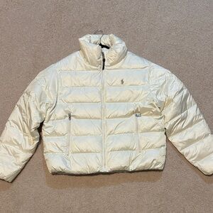Polo Ralph Lauren Cream Puffer Jacket